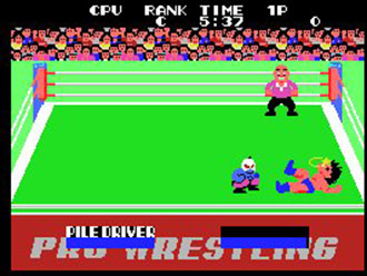 Pantallazo del juego online Champion Pro Wrestling (MSX)