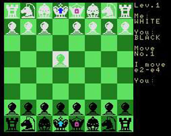 Pantallazo del juego online Chess (MSX)