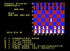 Pantallazo del juego online Chess Player (MSX)