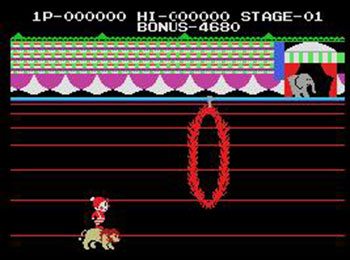 Pantallazo del juego online Circus Charlie (MSX)