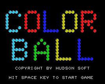 Juego online Color Ball (MSX) Juego online Color Ball (MSX)