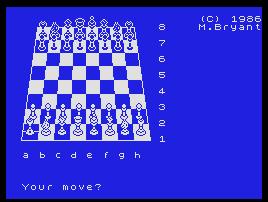 Pantallazo del juego online Colossus Chess 4 (MSX)