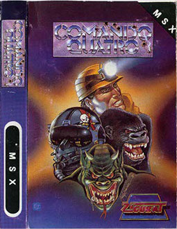 Carátula del juego Comando Quatro (MSX)