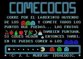 Carátula del juego Comecocos (MSX)