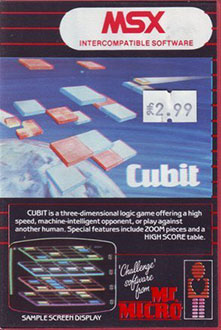 Carátula del juego Cubit (MSX)