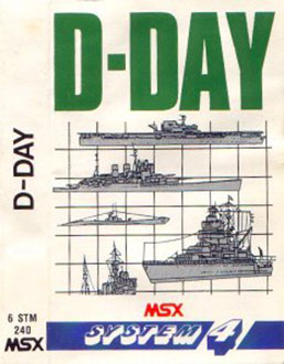 Carátula del juego D-Day (MSX)