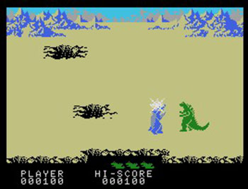 Pantallazo del juego online Godzilla vs. 3 Daikaijuu (MSX)