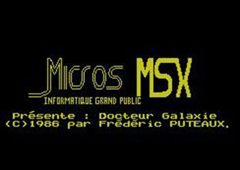 Carátula del juego Docteur Galaxie (MSX)