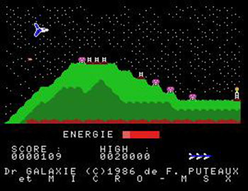 Pantallazo del juego online Docteur Galaxie (MSX)