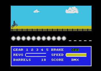 Pantallazo del juego online Eddie Kidd Jump Challenge (MSX)