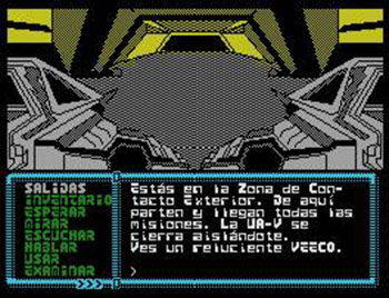 Pantallazo del juego online La Aventura Espacial (MSX)