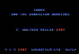 Carátula del juego Ewoks and the Dandelion Warriors (MSX)