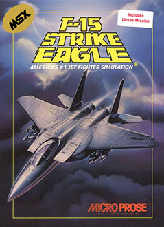 Carátula del juego F15 Strike Eagle (MSX)