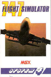 Carátula del juego F747 400b Flightsimulator (MSX)