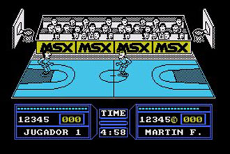 Pantallazo del juego online Fernando Martin Basket Master (MSX)