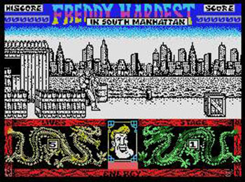 Pantallazo del juego online Freddy Hardest South Manhattan (MSX)