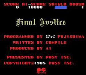 Juego online Final Justice (MSX) Juego online Final Justice (MSX)