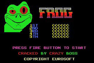 Carátula del juego Frog (MSX)