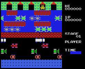 Pantallazo del juego online Frogger (MSX)