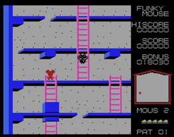 Pantallazo del juego online Funky Mouse (MSX)