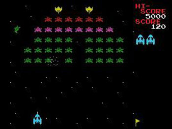 Pantallazo del juego online Galaxian (MSX)