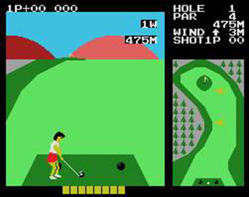 Pantallazo del juego online Konami's Golf (MSX)