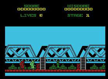 Pantallazo del juego online Green Beret (MSX)