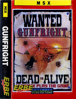 Carátula del juego Gunfright (MSX)