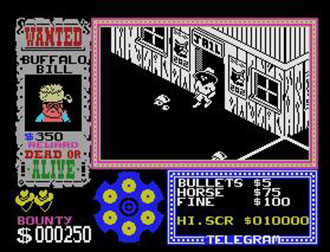 Pantallazo del juego online Gunfright (MSX)