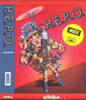 Carátula del juego H.E.R.O. (MSX)