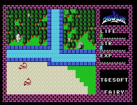 Pantallazo del juego online Hydlide (MSX)