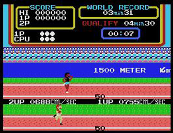 Pantallazo del juego online Hyper Olympic 2 (MSX)