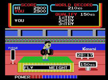 Pantallazo del juego online Hyper Sports 2 (MSX)