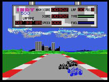 Pantallazo del juego online Indy 500 (MSX)