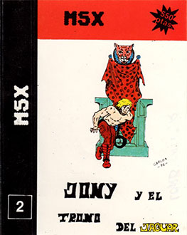 Carátula del juego Jony y el Trono del Jaguar (MSX)
