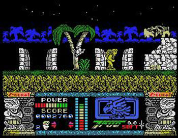 Pantallazo del juego online Jungle Warrior (MSX)