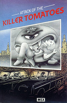 Carátula del juego Attack of the Killer Tomatoes (MSX)