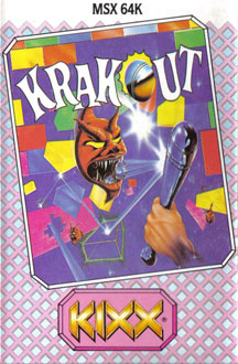 Carátula del juego Krakout (MSX)