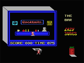 Pantallazo del juego online Lazy Jones Game Hall version (MSX)