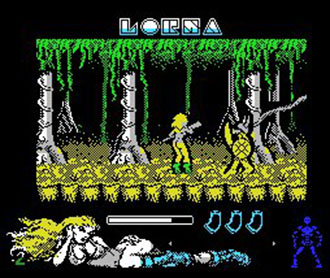 Pantallazo del juego online Lorna (MSX)
