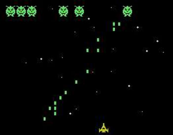 Pantallazo del juego online Marcianos (MSX)