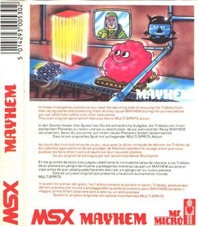 Carátula del juego Mayhem (MSX)