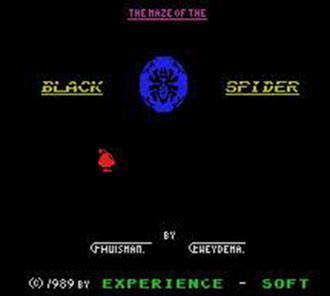 Carátula del juego Maze of the Black Spider (MSX)