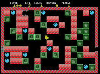 Pantallazo del juego online Maze of the Black Spider (MSX)