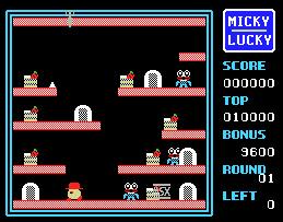 Pantallazo del juego online Micky Lucky (MSX)