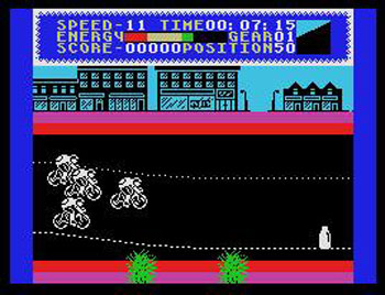 Pantallazo del juego online Milk Race (MSX)