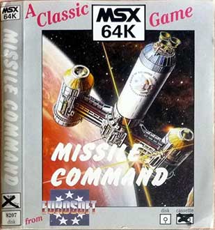Carátula del juego Missile Command (MSX)