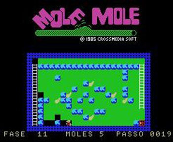 Pantallazo del juego online Mole Mole (MSX)