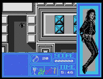 Pantallazo del juego online Moonwalker (MSX)