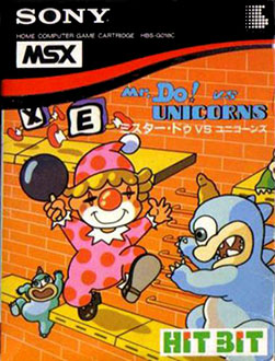 Carátula del juego Mr. Do vs. Unicorns (MSX)